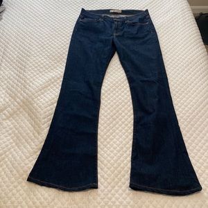 J Brand size 31 dark blue denim flare jeans